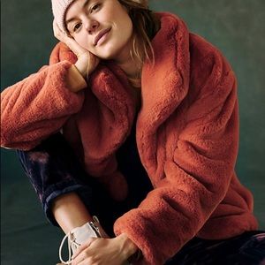 New Anthropologie Faux Fur Jacket S